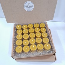 천연밀랍초 기본형 티라이트 캔들 100개입 대용량 벌크